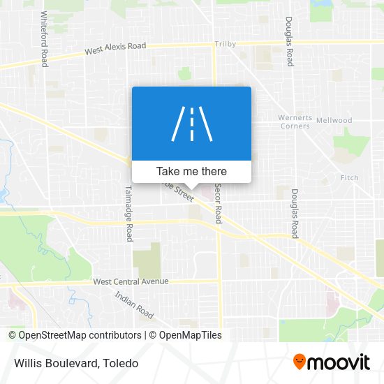 Mapa de Willis Boulevard