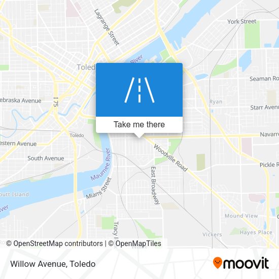 Willow Avenue map