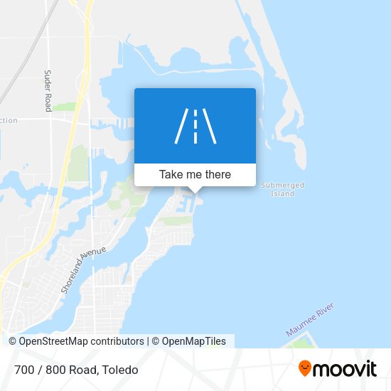 Mapa de 700 / 800 Road