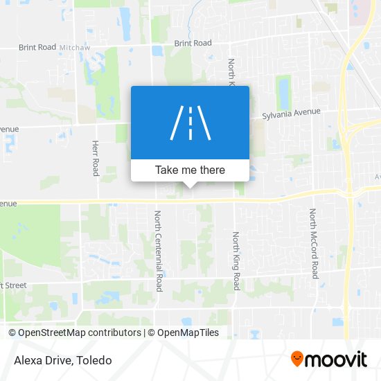 Alexa Drive map