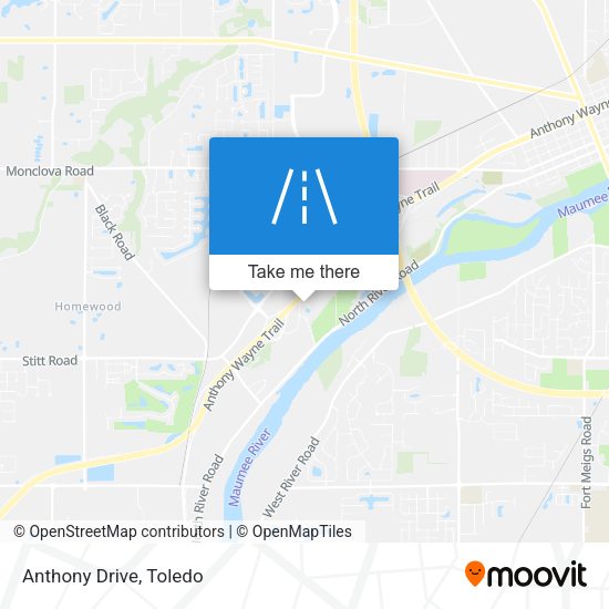 Anthony Drive map