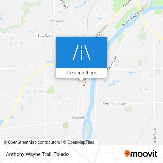 Mapa de Anthony Wayne Trail