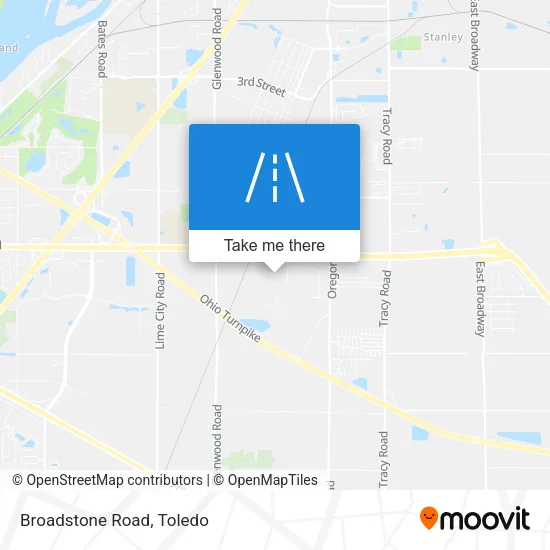 Broadstone Road map