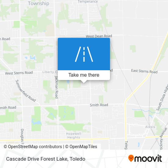 Cascade Drive Forest Lake map