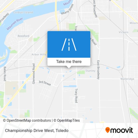 Championship Drive West map