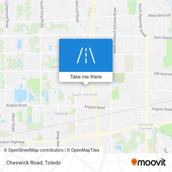Mapa de Cheswick Road