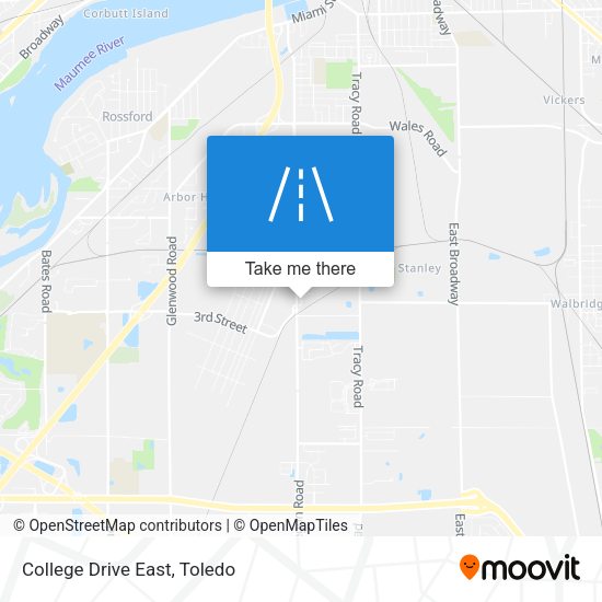 Mapa de College Drive East