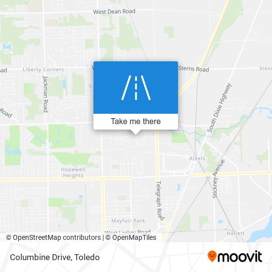 Columbine Drive map