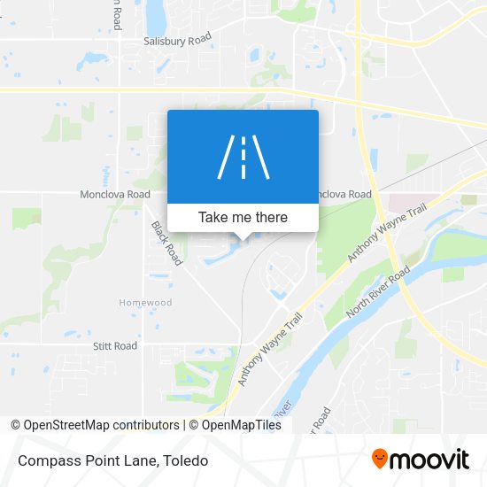 Mapa de Compass Point Lane