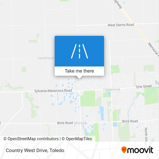 Country West Drive map