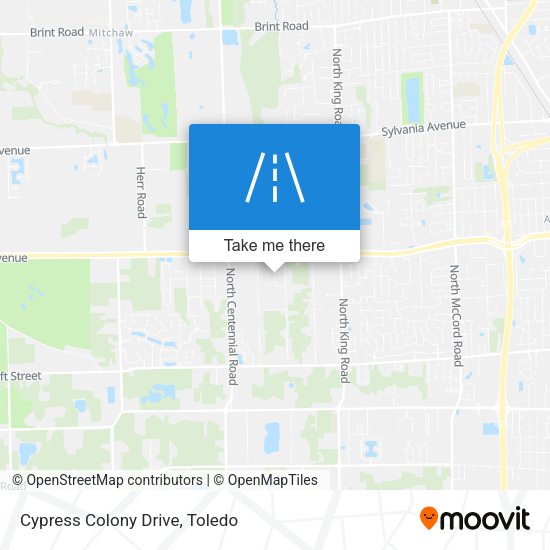Cypress Colony Drive map