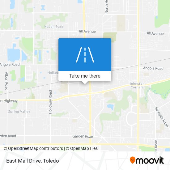 East Mall Drive map