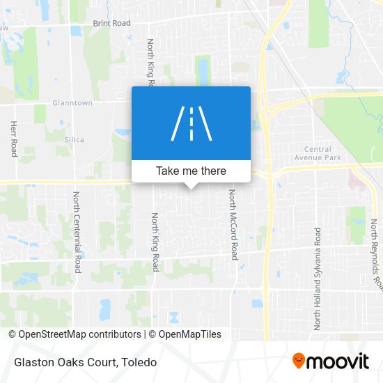 Glaston Oaks Court map