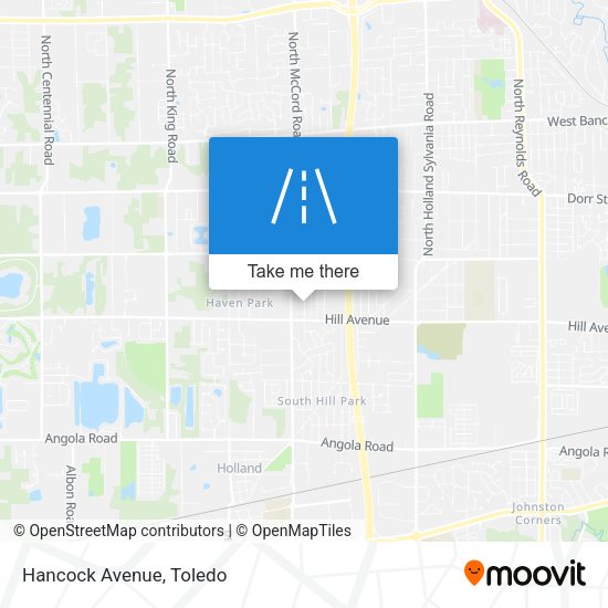 Mapa de Hancock Avenue