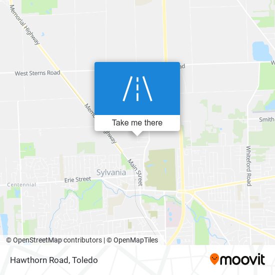 Hawthorn Road map