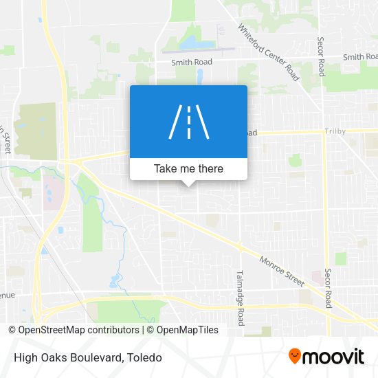 Mapa de High Oaks Boulevard
