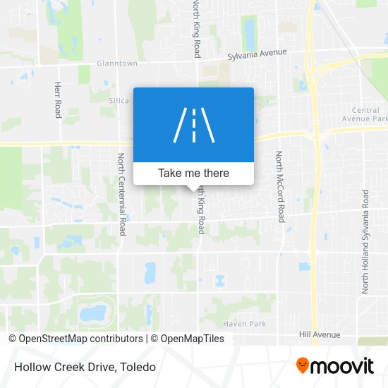Mapa de Hollow Creek Drive