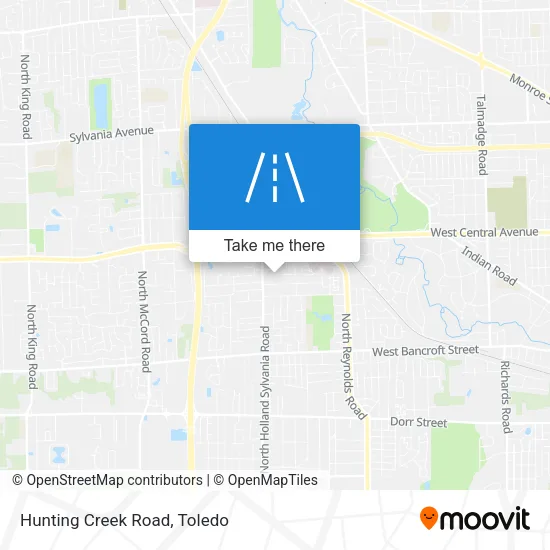 Hunting Creek Road map