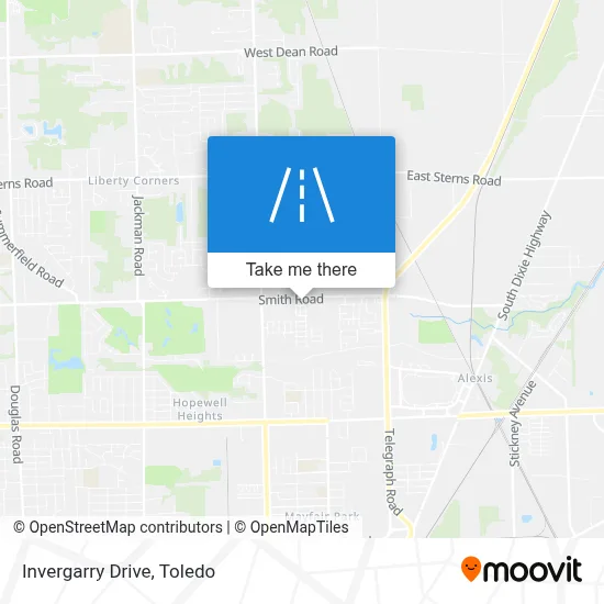 Invergarry Drive map