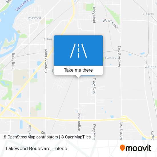 Mapa de Lakewood Boulevard