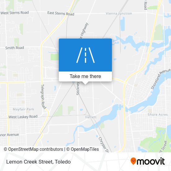 Lemon Creek Street map