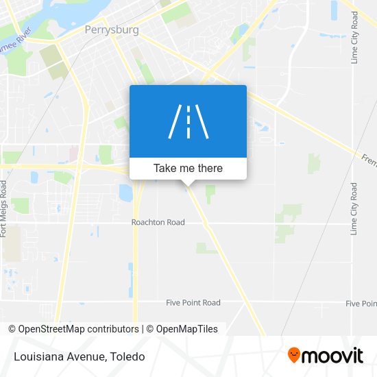 Mapa de Louisiana Avenue