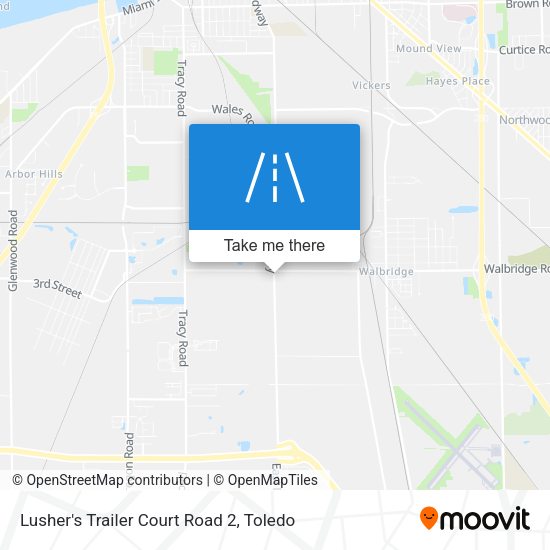 Lusher's Trailer Court Road 2 map
