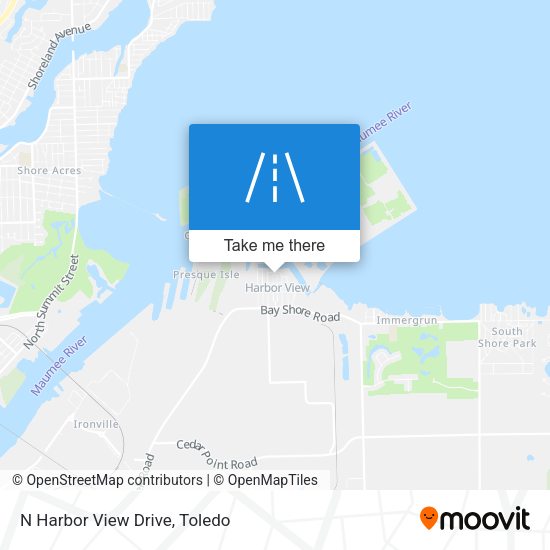 N Harbor View Drive map