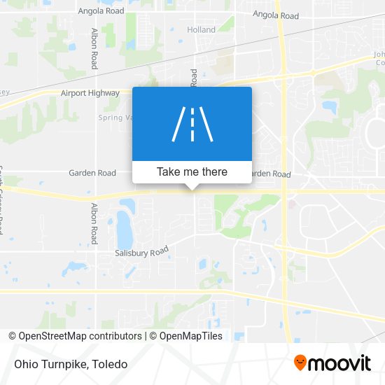 Mapa de Ohio Turnpike