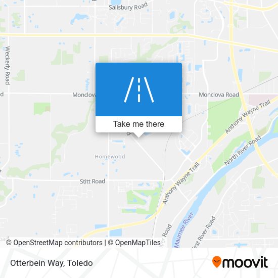 Mapa de Otterbein Way
