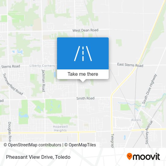 Pheasant View Drive map