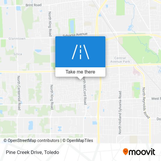 Mapa de Pine Creek Drive