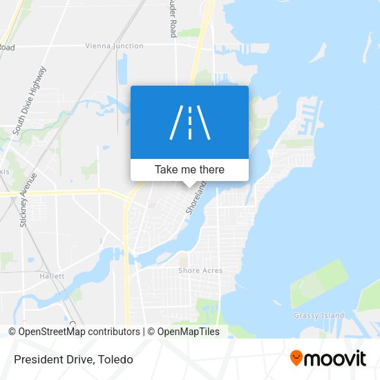 President Drive map