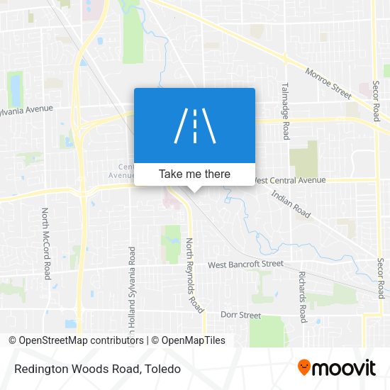 Redington Woods Road map