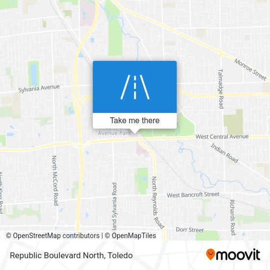Republic Boulevard North map