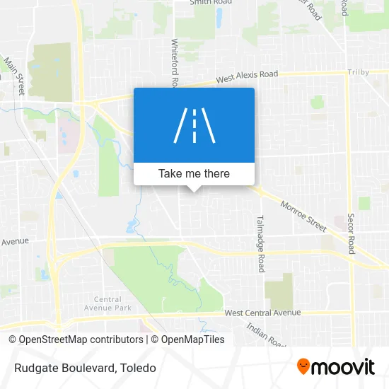 Rudgate Boulevard map