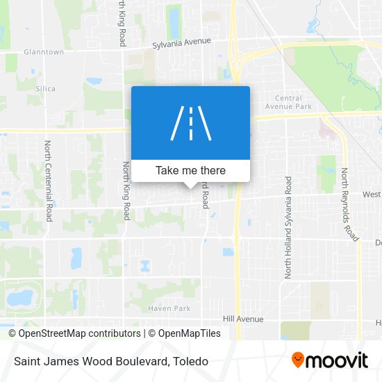 Saint James Wood Boulevard map