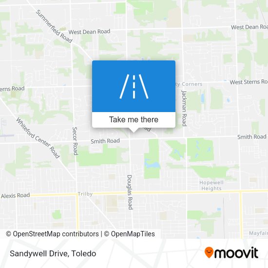 Mapa de Sandywell Drive