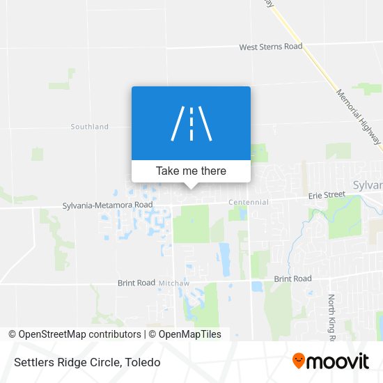 Settlers Ridge Circle map