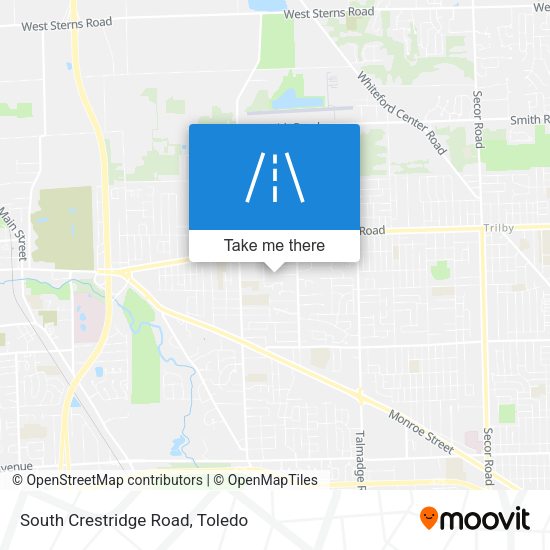 South Crestridge Road map