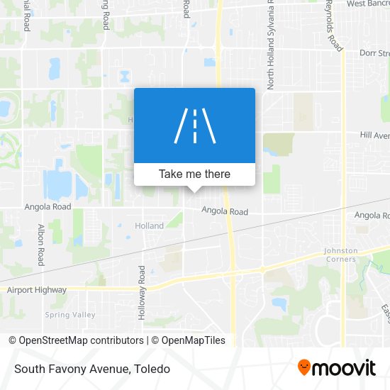 Mapa de South Favony Avenue