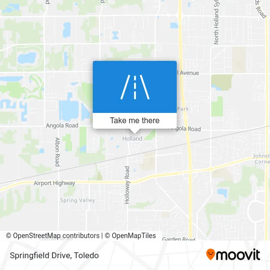 Springfield Drive map