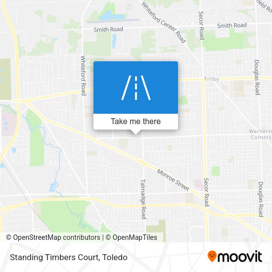 Standing Timbers Court map