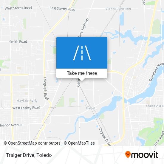 Tralger Drive map