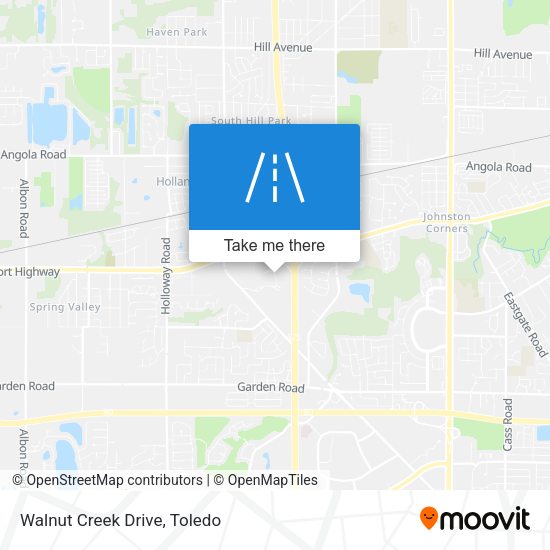Mapa de Walnut Creek Drive