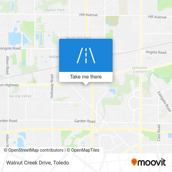 Mapa de Walnut Creek Drive
