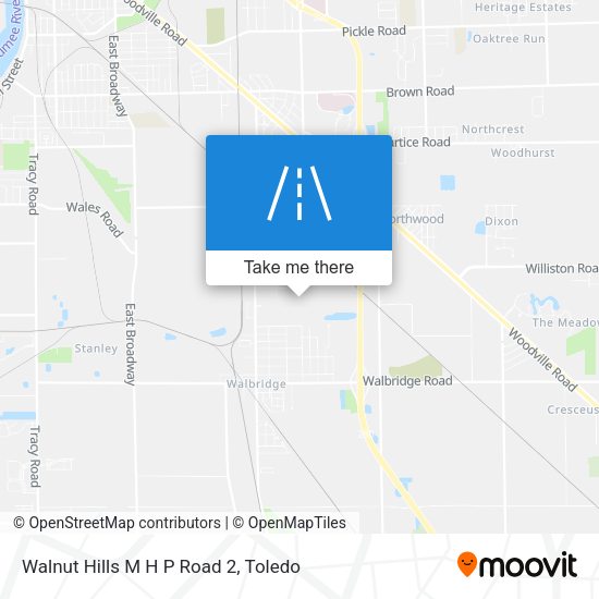 Walnut Hills M H P Road 2 map