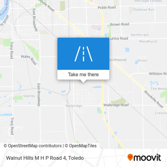 Walnut Hills M H P Road 4 map
