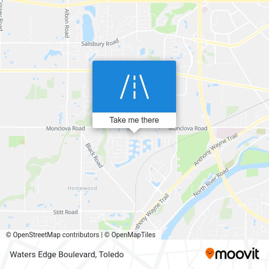 Waters Edge Boulevard map