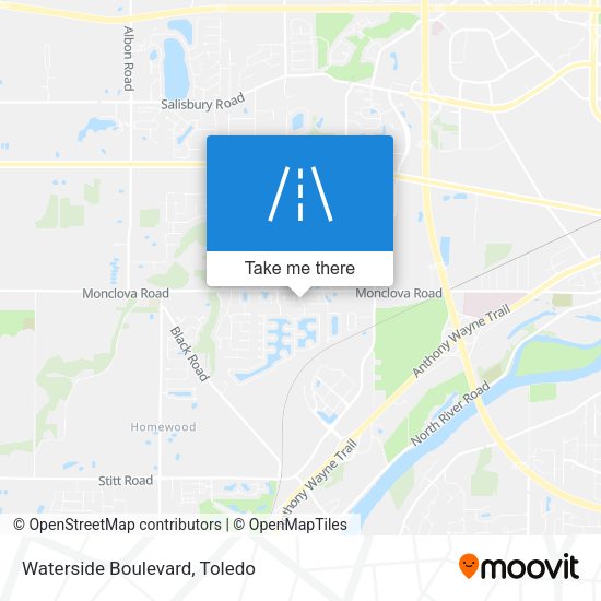 Waterside Boulevard map